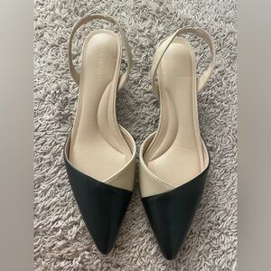 Rampage Women's Black and Cream Heels